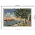 thumbnail image 5 of Art.com St. Petersburg, FL - View of Coffee Pot Bayou & Isle Art Print by Lantern Press, White Frame Wall Art, 44" x 32", 5 of 5