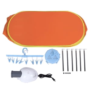 Sac de séchage portatif pour vêtements de ménage Mini Machine à sécher électrique pliante OrangeUS Connecteur 110V