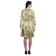 thumbnail image 4 of Moomaya Printed Womens Kimono Sleeve Robes Satin Silk Getting Ready Bridal Robe Coverup, 4 of 7