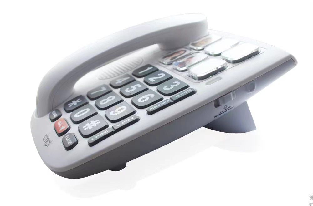 SMPL Hands-Free Dial Photo Memory Big Button Phone for Seniors - One-Touch Dialing, Large Buttons, Hearing Impaired Phones for Elderly, Alzheimer's, Dementia.