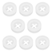 ibasenice 8Pcs Silicone Straw Stopper for Straw Hole Cover for Lid White Prevent Spills for General Users