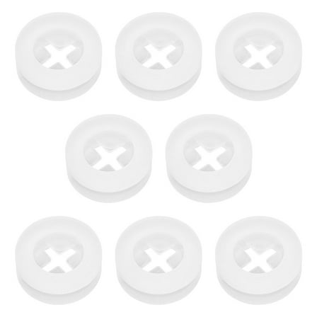 ibasenice 8Pcs Silicone Straw Stopper for Straw Hole Cover for Lid White Prevent Spills for General Users