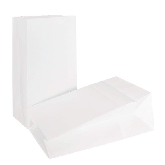 KEYYOOMY Small Paper Bags White Party goody Bags for Party (24 cT, 35 X 24 X 71 In)