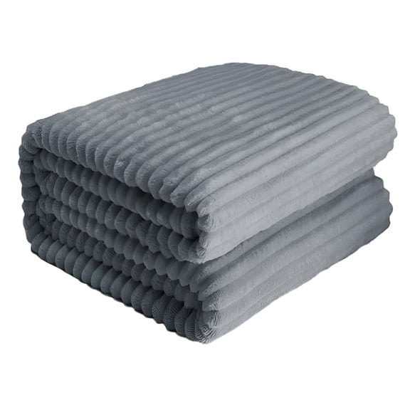 AUQ Cozy Fluffy Faux Fur Throw Blanket for Couch,Lightweight Cozy Soft Cream Queen Throw Blankets for Sofa Bed Living Room,40x60 Inches Dark Gray