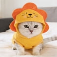 thumbnail image 6 of Dog Cat Funny Animal Hoodie, Cosplay Design Sweatshirt, Soft Fleece Pullover for Outdoor Fall Winter, Dress Up Costume All Breeds Yellow S, 6 of 8