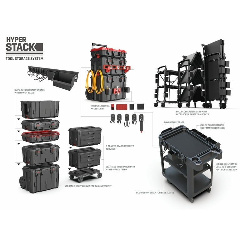 Hyper Tough Hyper Stack Narrow Snap Bin – Modular Storage for