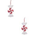 thumbnail image 5 of QJUHUNG Candy Christmas Tree Hanging Ornaments Candy Cane Fake Artificial Garland Peppermint Festive Decoration Xmas Cane Decor, 5 of 7