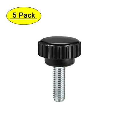 

Uxcell M6 x 15mm Male Thread 21mm Round Head Knurled Clamping Knobs 5 Pack