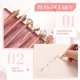 thumbnail image 3 of Juego de bolígrafos Colarr con purpurina de cristal dorado rosa, 16 unidades, 3 of 7