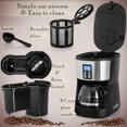 Walmart Maker Mixpresso, 5-Cup Programmable Drip Coffee Maker, Grind and Brew ...