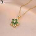 thumbnail image 4 of Light Luxury High Fashion Necklace Rotating Bauhinia Flower Zircon Flower, 4 of 4