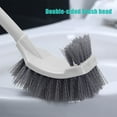 thumbnail image 4 of Toilet Bowl Brush Holder Set, 2 Pack Bathroom Deep Cleaning Toilet Cleaner Scrubber Under Rim with Curved Bristle for Dead Corner Clean - Hidden Toilet Decorative Accessories with Caddy, 4 of 6