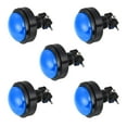 thumbnail image 4 of Botón de empuje para juegos de 62mm redondo, interruptor iluminado LED de 12V con microswitch para arcade, video azul, 5 piezas, 4 of 5