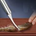 thumbnail image 5 of Shrimp Deveiner Tool 2PCS Stainless Steel Kitchen Gadget 7.87x0.79x0.79in,Effortlessly Remove Veins Quick Clean Prep Seafood Lovers Home Cooks(Silvery), 5 of 9