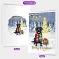thumbnail image 2 of Merry Christmas Labrador Retriever Snowy Winter with Gifts Tree Decorations 5x7in Folded Greeting Card Lab Dog Lover Gifts Single Note Card with Envelope - 12020, 2 of 5