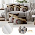 thumbnail image 6 of Vintage Baseball Outdoor Waterproof Pillow Covers, Classic Sport Retro Art Wooden Decorative Square Throw Pillowcase Sofa Cushion Sham for Patio/Couch/Chair, 24"x24" 2 Pack, 6 of 8