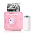 thumbnail image 1 of Riwcyla A6 Pocket Printer HD 304DPI Wireless Thermal Printer Picture Photo Label Memo Notes Journal Receipt Paper Instant Printer Sticker AR Photo Function Inkless Printing Compatible with Android, 1 of 6