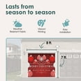 thumbnail image 3 of 7' x 8' Timeless Red and White Ornaments Christmas Single Garage Door Banner - Elegant Holiday Décor, 3 of 5