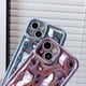 thumbnail image 4 of Funda para teléfono iPhone 13, diseño de burbujas onduladas con forma de agua, 4 of 7