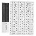 thumbnail image 1 of Piano Key Sticker, Transparent PVC Sheet Music Stickers Fashionable  For Decoration For Music Teaching Colorful,Black, 1 of 8