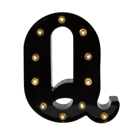 

PNNJI Decorative Letters Alphabet Letter LED Lights Luminous Number Lamp Decoration Battery Night Light Party Baby Bedroom Decoration - Home Decor Clearance(I)