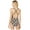 Black, variant on Bleu Rod Beattie Womens Python Print Mesh One Piece Swimsuit;14