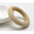 thumbnail image 2 of U8MO 10 Large Unfinished Natural Untreated Plain Wooden 55mm(2.2") Wood Round Ring, 2 of 6