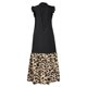 thumbnail image 4 of Gibobby Vestidos para Mujer Vestido largo con panel estampado sin mangas con cuello redondo para mujer(Negro,M), 4 of 5