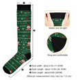 thumbnail image 3 of FORMRS Womens Knee High Socks Casual Long Thick Travel Daily Wear, 1 Pair, Green Christmas Trees, 3 of 6