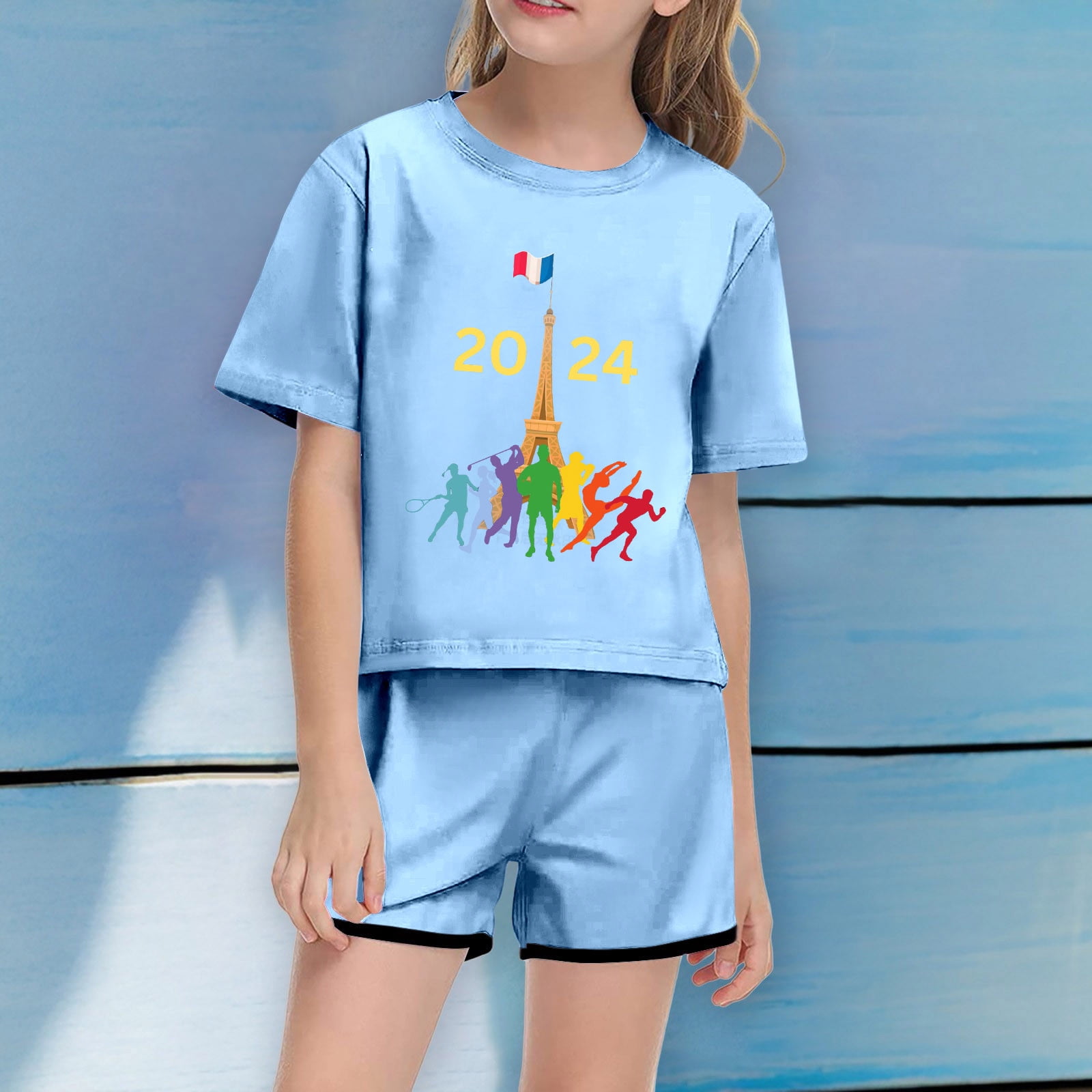Ensemble Short Et Haut Pour Fille 9 Ans - Neuf Avec étiquettes - Tenue Complète Estivale