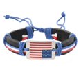 thumbnail image 1 of Bracelet Paracorde Drapeau Américain Ligne Bleue Mince avec Boucle Détachable, 1 of 6