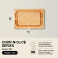 thumbnail image 2 of John Boos Chop-N-Slice Wood Cutting Board with Juice Groove, Maple, 2 of 12