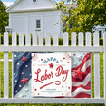 thumbnail image 6 of Patriotic Theme Labor Day Banner Red White Blue Decoration Stars for Holiday Celebration Indoor Outdoor Party, 6 of 8