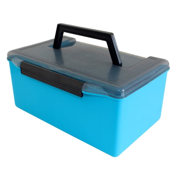 Caja de almacenamiento de cebo para señuelos, 52 compartimentos con orificios de drenaje integrados para amantes de la pesca