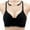 Black, variant on loopsun Womens Plus Size Bra,Woman's Solid Color Comfortable Hollow Out Perspective Bra Underwear No Rims