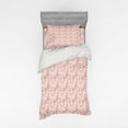 thumbnail image 2 of Ambesonne Floral Bedding Set 4 Pcs, Romantic Roses and Spots, Queen, Eggshell Plum and Blush, 2 of 3