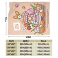 thumbnail image 3 of ZICANCN Throw Blanket Happy Lady Easter Gnomer , Couch Ultra Soft Micro Fleece Sofa Bed Camping Travel Blanket for Adults, 60"x50", 3 of 8