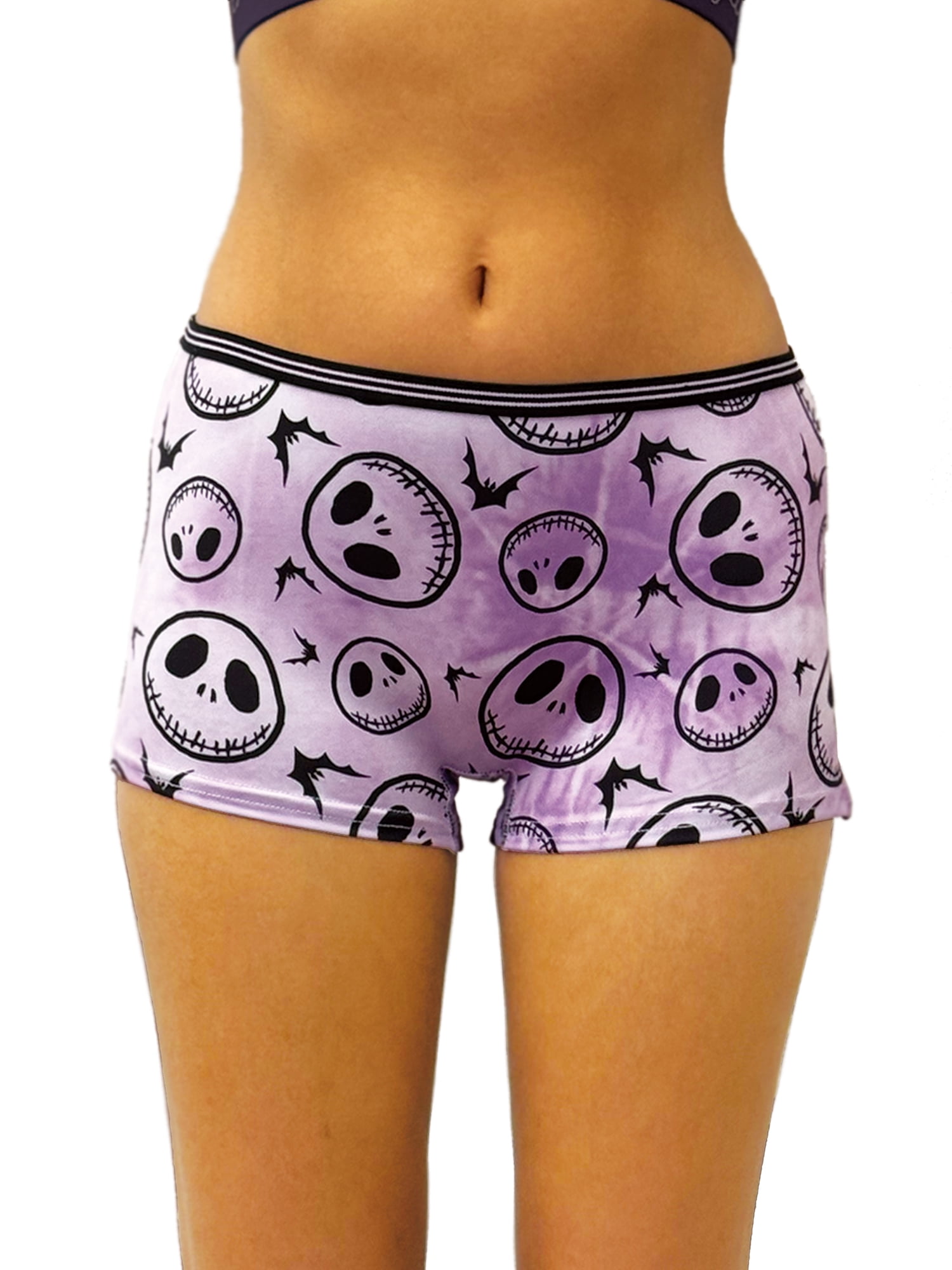 Disney's Nightmare before Christmas Woman's and Juniors Boyshort Underwear, 2-Pack, Size S-XL