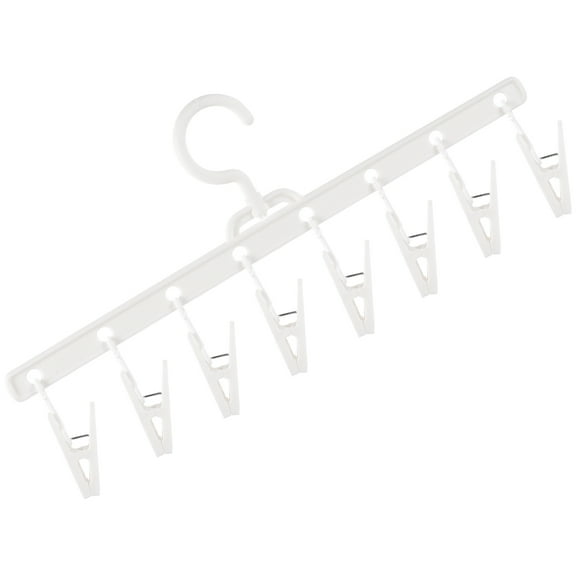 STRANDCHIC White Windproof Sock Clips Hanger Multi-Purpose Underwear Drying Rack Holder for Home Use