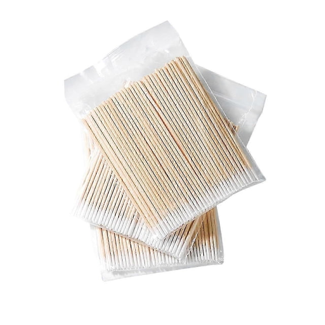 800PCS Pointed Cotton Swabs,4 inch Microblading Cotton Swab with Wooden Sticks