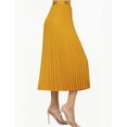thumbnail image 2 of Falda plisada color Mostaza AMAD Casual para mujer talla M, 2 of 5