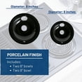 thumbnail image 2 of GE &acirc;??GE68P Porcelain Kit Drip Pans, 2 of 9