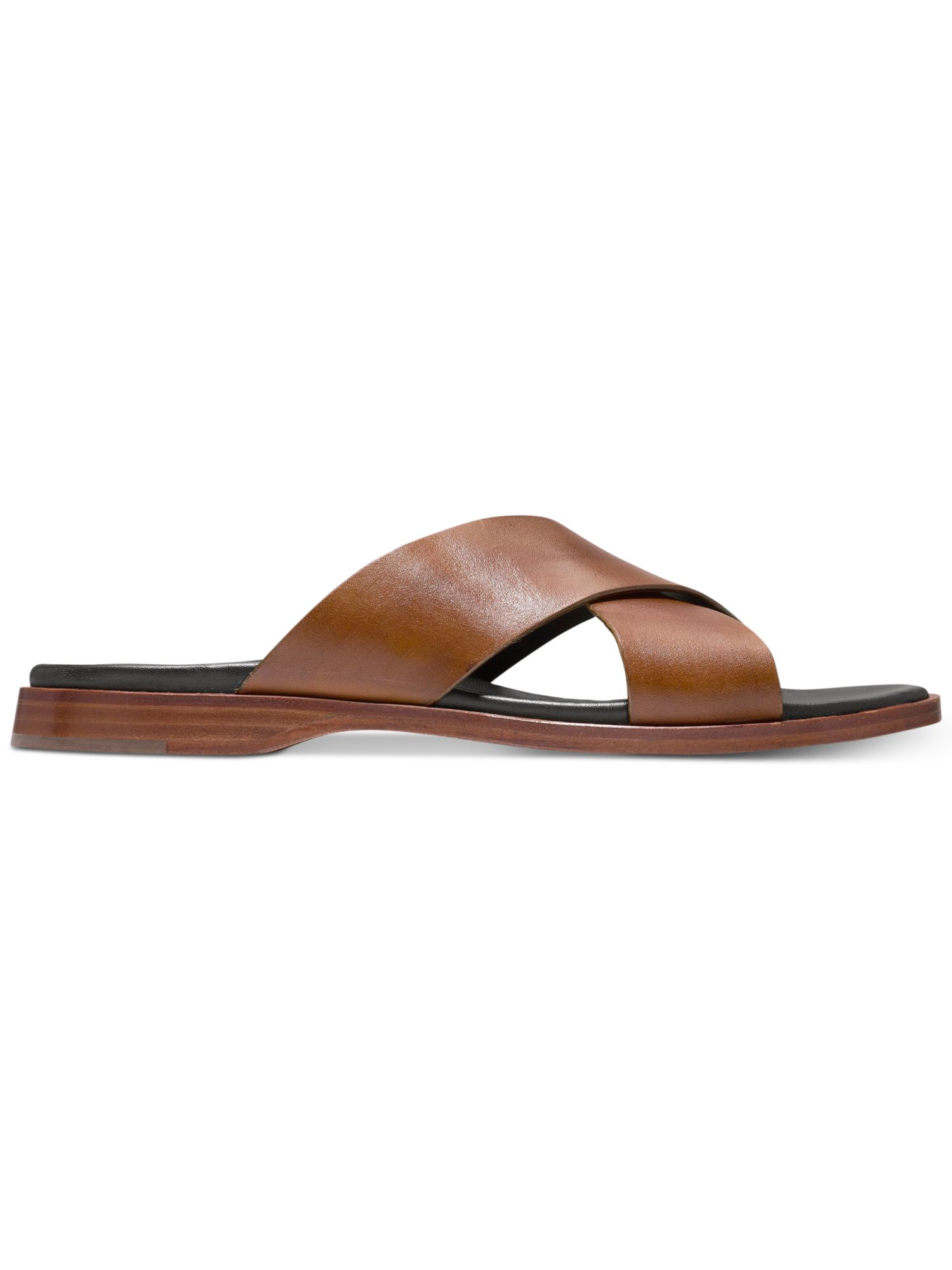 COLE HAAN Mens Brown Crisscross Bands Padded Goldwyn 2.0 