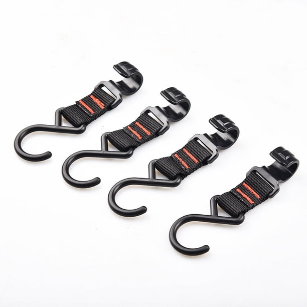 Soidarity Ganchos para colgar ropa de 4 piezas, toldo movible, estante de Camping, colgador de plástico desmontable con soporte de carga, carpas Tamaño mediano