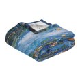 thumbnail image 2 of YAZAOO Travel Blanket Camping Blankets Fashion Twisted Moonlit Tree Patten, 2 of 8