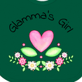 thumbnail image 4 of Inktastic Glamma's Girl- Heart Flowers Girls Baby Bib, 4 of 4