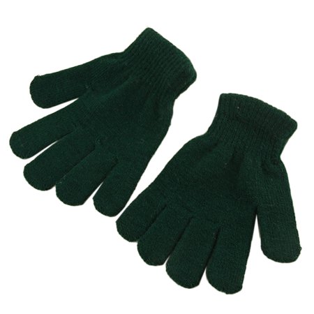 Unisex Kids Winter Warm Stretch Gloves Solid Color Knitting All-match Fashion Outdoor Sports Gloves Christmas Gift - image 1 of 2