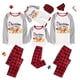 thumbnail image 1 of Pijamas familiares navideños a juego, conjuntos de pijamas a cuadros blancos y negros para mascotas, Navidad en julio, 1 of 4
