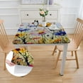 thumbnail image 2 of BANET  Spring Tablecloth for Rectangle Tables - Blooming Flower Spring Decorations for Home - Water Resistant Flower Table Cloth for Party,Table white, 2 of 8