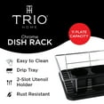 thumbnail image 2 of Trio Home Stainless 3-Piece Dish Drying Drainer Rack, Removable Utensil Holder and Drainboard, 2 of 5